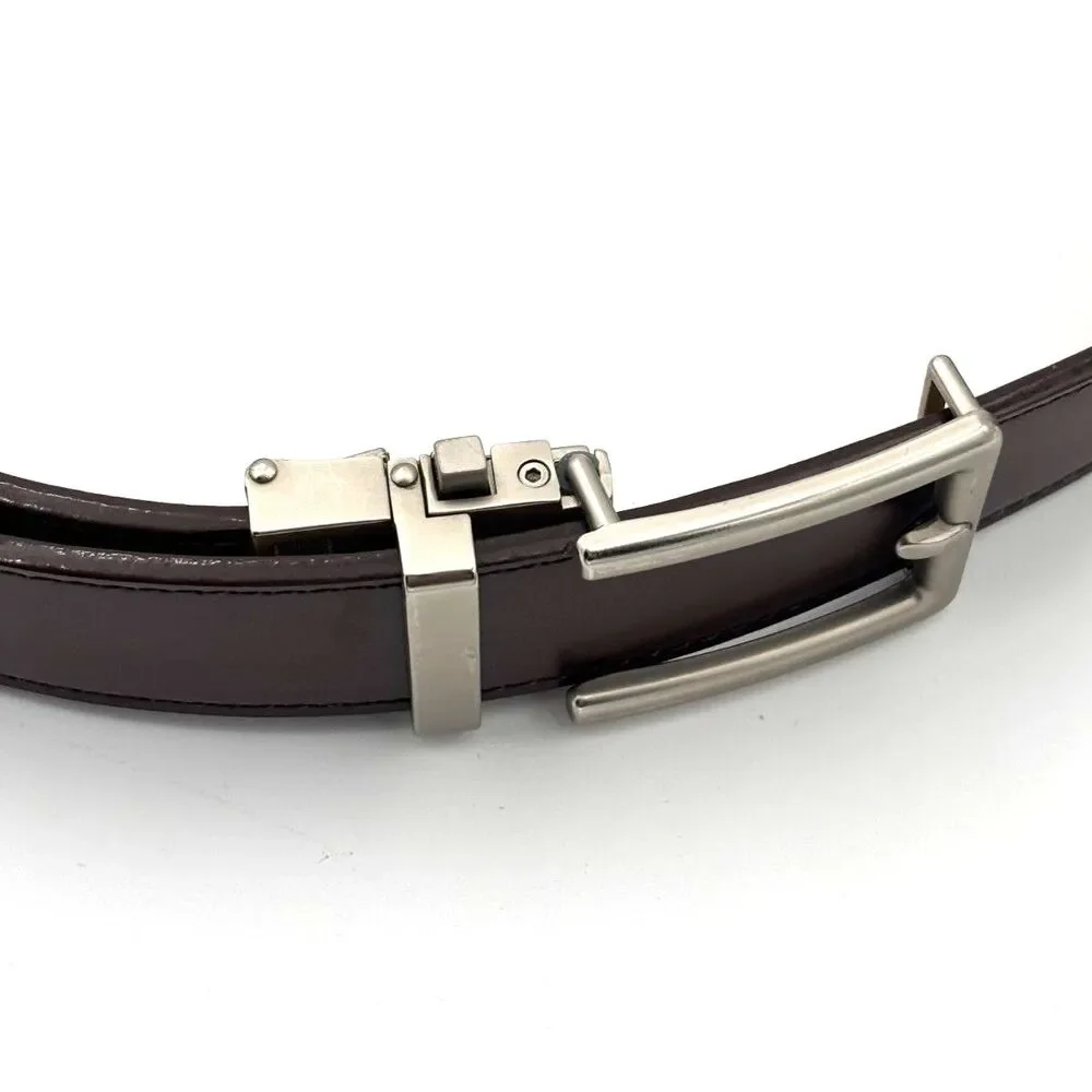 Nexbelt Prometheus Satin Nickel Dress Buckle w/Expresso 1.38